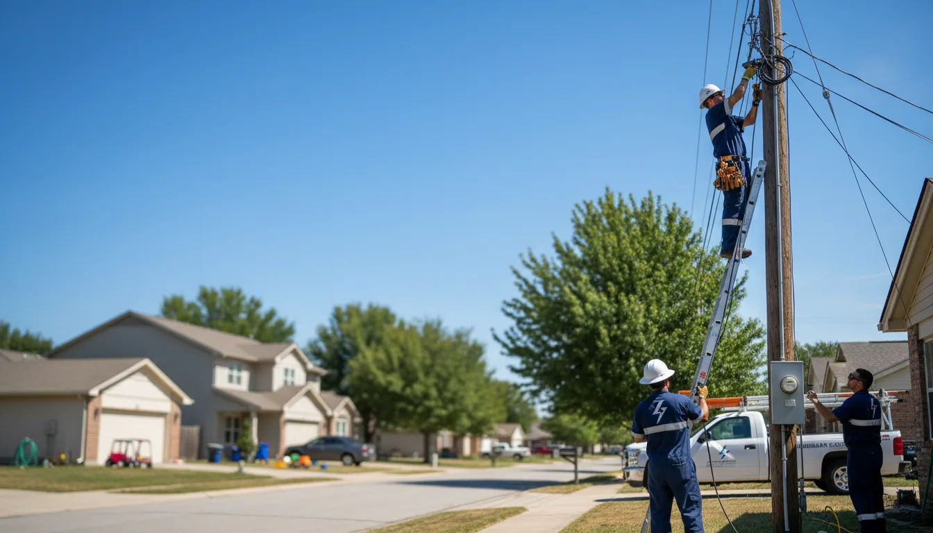 Residential electrician providing installation services in Honeoye Falls, NY